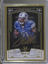 2015 Topps Museum Collection Framed Gold Frame Ink 7/10 Ameer Abdullah Auto x0y