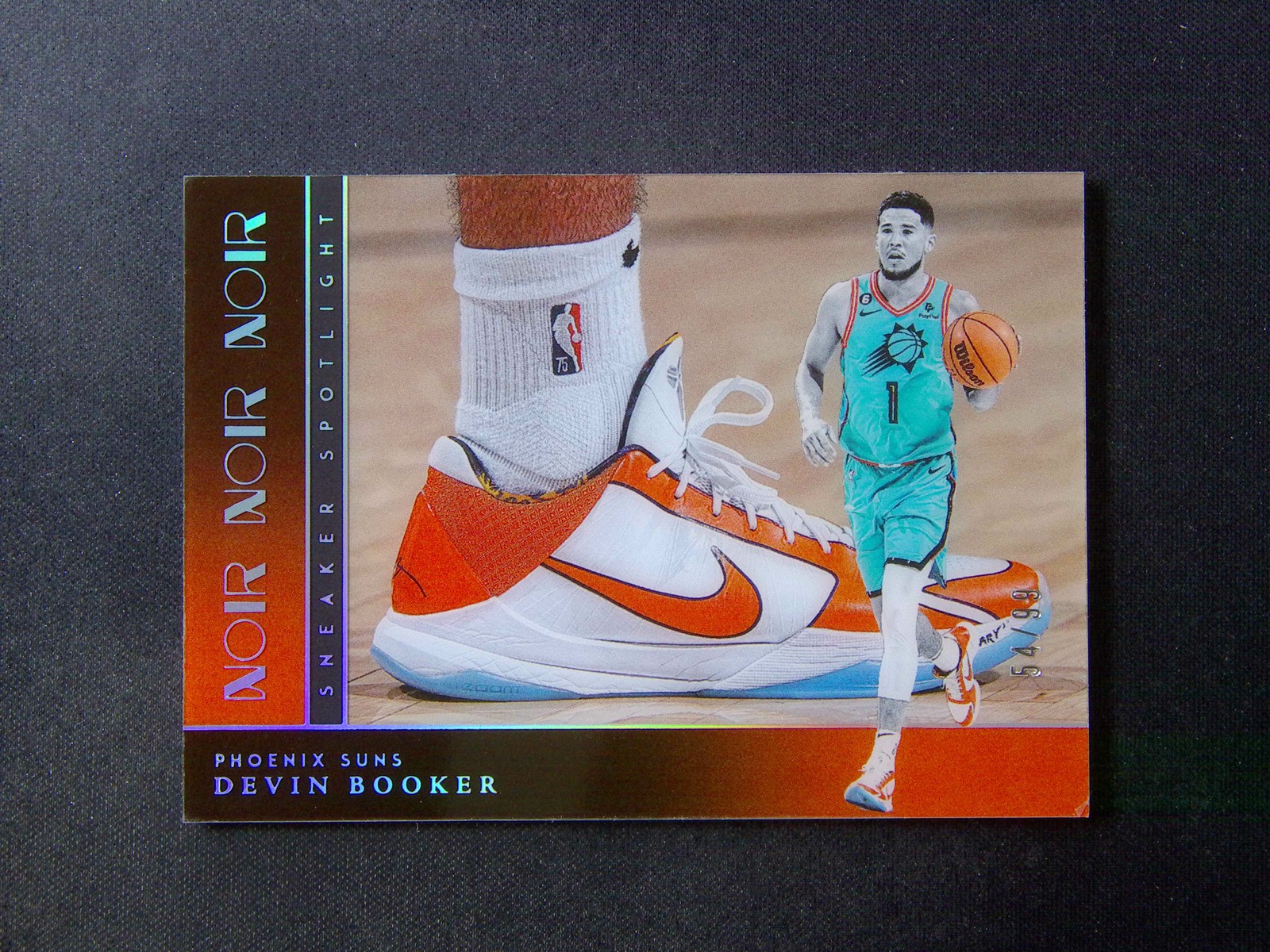 2023-24 Panini Noir Devin Booker #9 Sneaker Spotlight /99