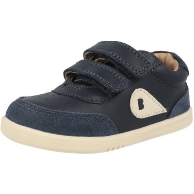 Bobux i-Walk Champ Navy Sneakers Kids Size Leather Comfort Hook-Strap