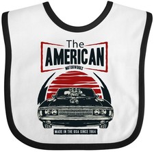 Inktastic American Muscle Car Baby Bib Vintage Classic Automobile 1964 Cool