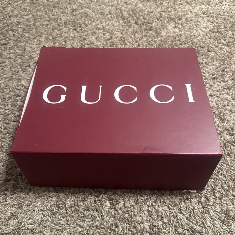 Authentic Gucci Burgundy Box With Tissue