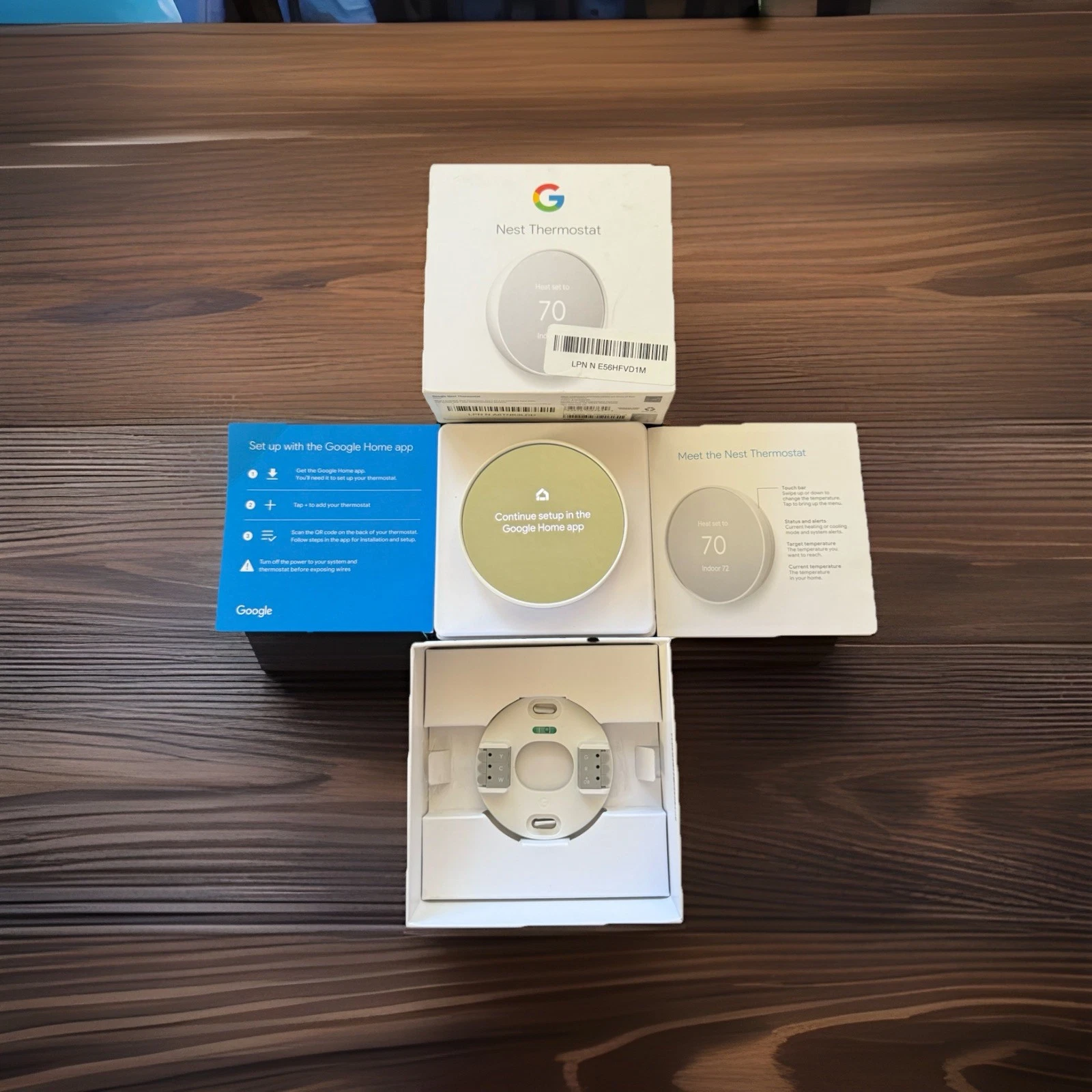 Google Nest Smart Thermostat, Snow - GA01334-US