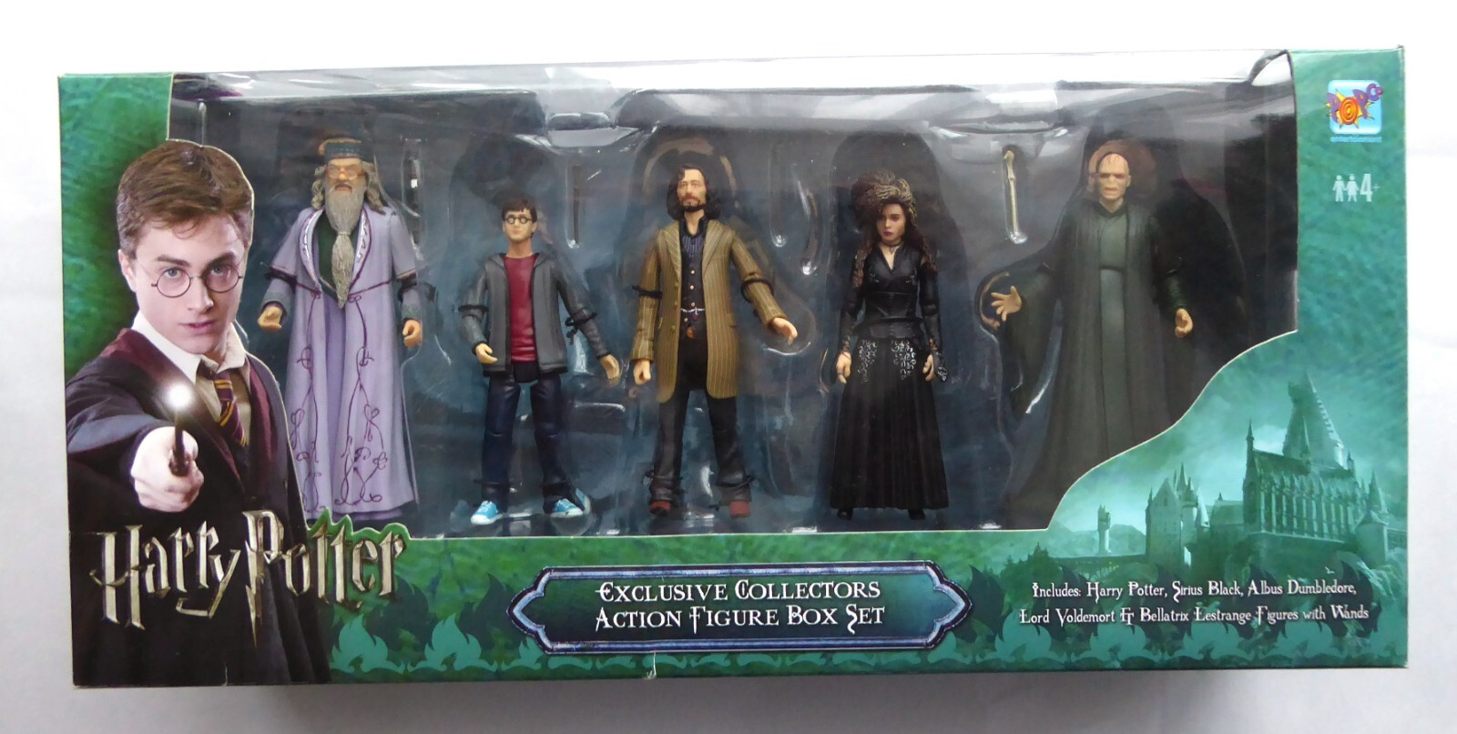 Harry Potter EXCLUSIVO COLECCIONISTAS 5 FIGURAS DE ACCIÓN CONJUNTO DE CAJA PopCo Sin usar, en caja ¡Lestrange!!