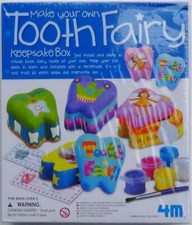 Tooth Fairy Keepsake Box Craft Kit Make 4 Boxes NEW / Sealed 2007
