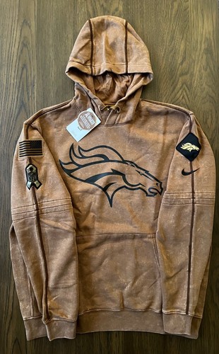 Nike Denver Broncos Salute to Service Hoodie 2023 Sideline Pullover 2XL XXL