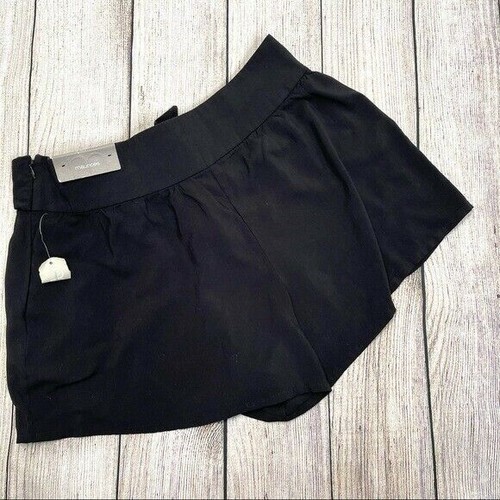 Pantalones Cortos Maurices Ligeros Negros Fluidos Corbata Frontal Talla 7/8 - Imagen 3 de 4