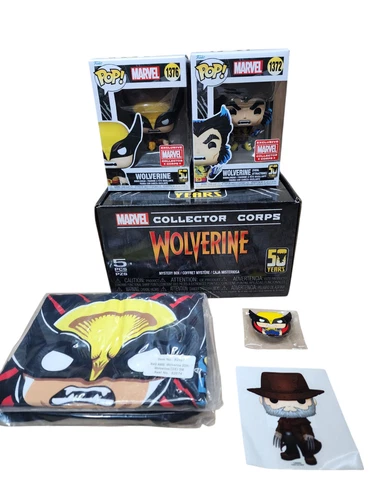 Funko Marvel Collector Corps Wolverine 50th Anniversary Box Sz L Large Shirt
