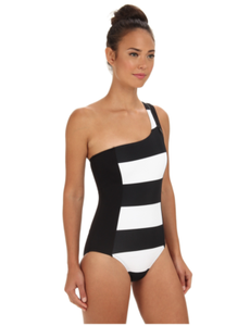 dkny one shoulder tankini