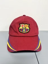 Rhinox Official FCB FC Barcelona Embroidered Buckle Back Cap / Hat Red Logo