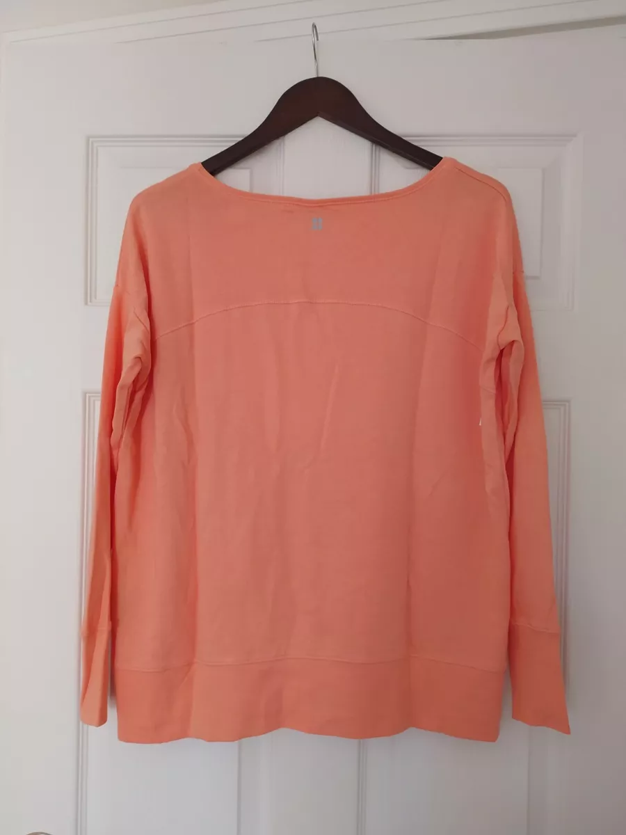 New with defects Sweaty Betty Simhasana Sweat top Peach RRP