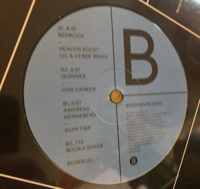 Bedrock / Quivver / Andreas Henneberg / Booka Shade 12  BEDDIGIVIN20192 1/300