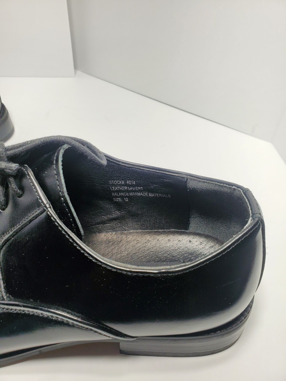 Venturi Shoes Men's 12 Dress Shoes Bike Toe Oxford Black Lace