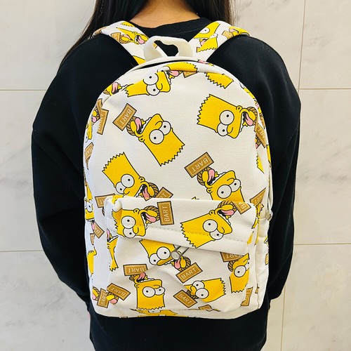 Simpsons Anime Backpack School Bag Student Knapsack Rucksack Travel Cute - Picture 7 of 7