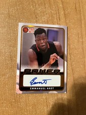 2021-22 Leaf Pro Set Power Basketball - Emmanuel Akot - Bronze Portrait Auto