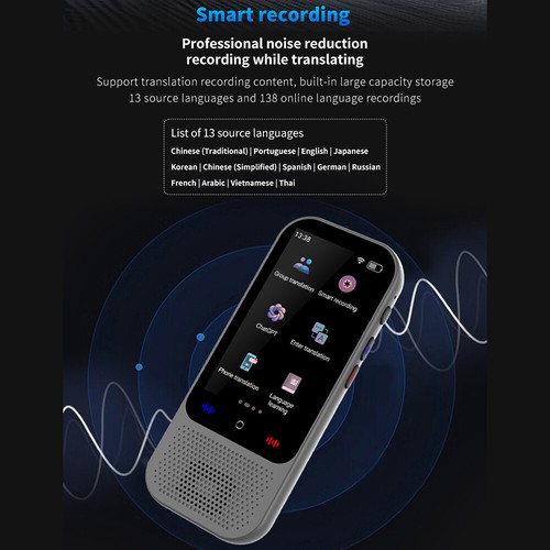 Portable Language Translator Device with 138 Languages Voice ...