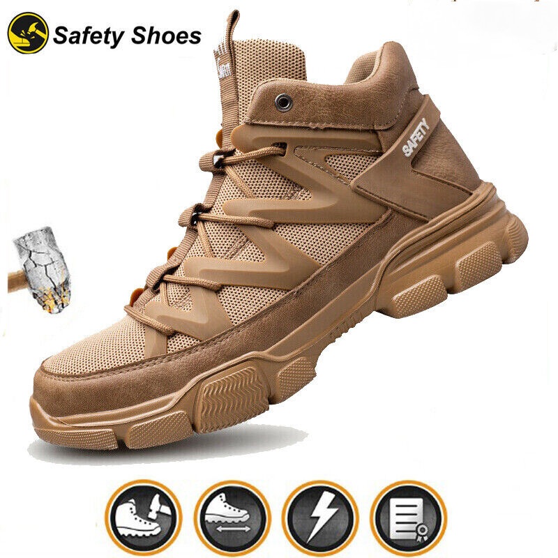 Lo último Botas de trabajo ligeras para hombre, zapatos deportivos con puntera compuesta indestructible Reino Unido