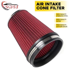 6" inch 152mm High Flow Inlet Cold Air Intake Cone Replacement Dry Air Filter
