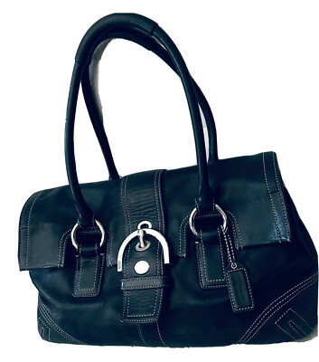 バッグ Coach Soho Black Leather Satchel Bag Coach Soho Bag, Black: Handbags: Amazon.com