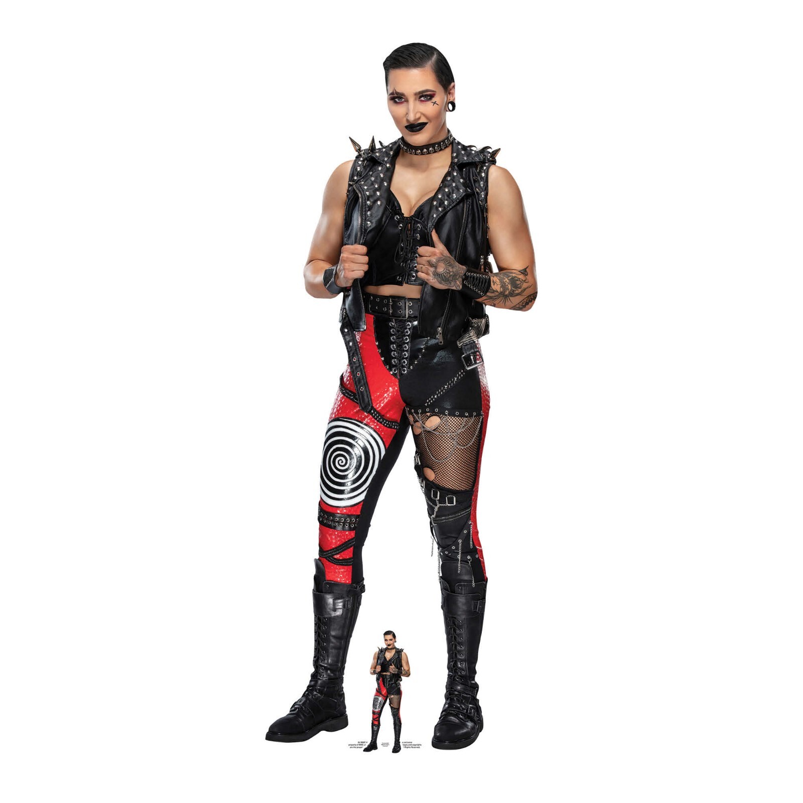 Rhea Ripley Lifesize Cardboard Cutout with Free Official WWE Mini Standee