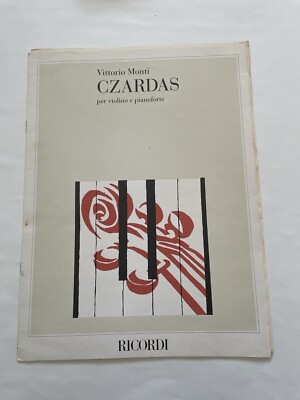 Vittorio Monti Czardas For Violin And Piano Sheet Music