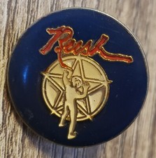 RUSH Band Enamel Pin Starman Pinback Button Badge Vintage 1970s Original 1976