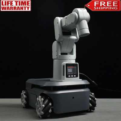 Compound Hybrid Robot MyAGV 2025 PI 4WD ROS Car + MechArm 270 M5 6DOF Robot Arm
