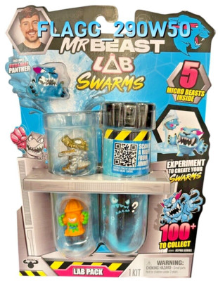 NEW! MR BEAST LAB SWARMS 5 Micro Beasts Lab Pack 1'' Figures Wave 2 ***READ***