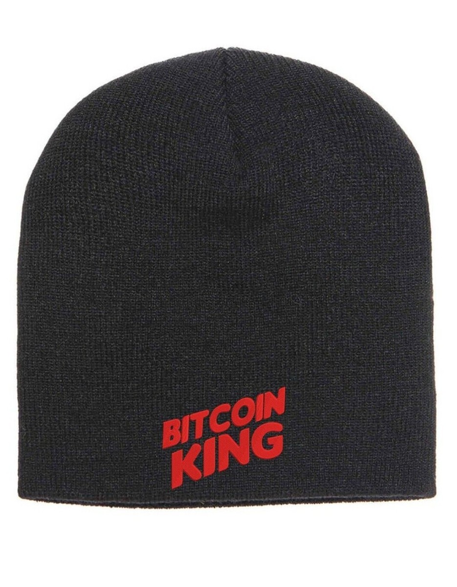 Bitcoin King Crypto Lover Embroidered Beanie Hat Winter Autumn Cap Warm |  eBay
