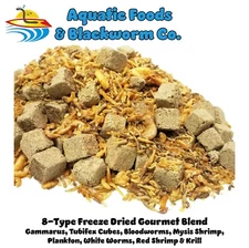 8-Type Blend, Krill, Tubifex, Bloodworms, Mysis, Plankton, Red Shrimp GB-2000
