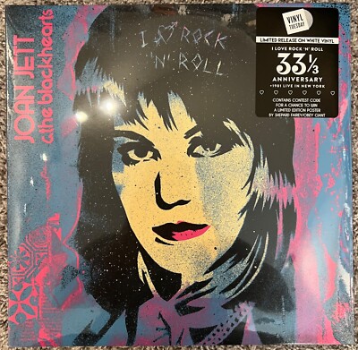 JOAN JETT - I LOVE ROCK N ROLL LP 33 1/3 ANNIV. 2LP - WHITE - LTD HAND NUMBERED