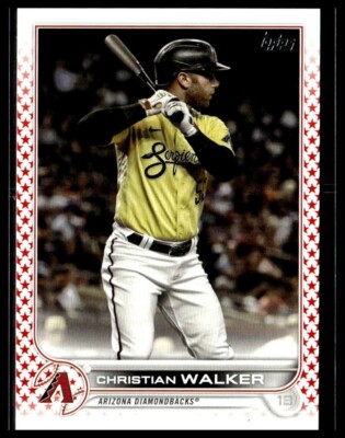 2022 Topps 75 Christian Walker Arizona Diamondbacks Independence Day 24/76