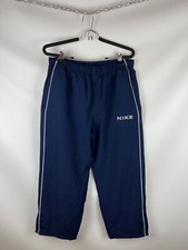 Nike Vintage y2k navy double logo hype track pants