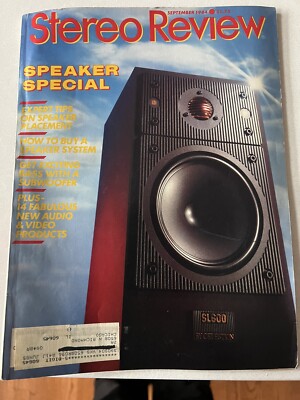 September 1984 Stereo Review Magazine Hi-Fi Audio Electronics PB
