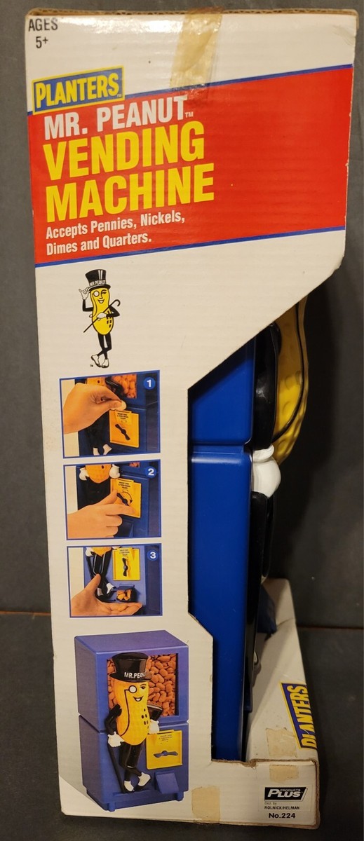 Vintage Tarco Planters Mr Peanut Peanut Vending Machine Toys NEW