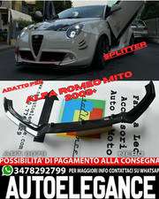 💎FRONTSTOßSTANGE UNTERER SPOILER ALFA ROMEO MITO 2008+ SCHWARZES ABS 💎