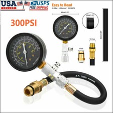 Cylinder Compression Tester Gas Petrol Engine Gauge Tool Kit For Car Motorcycle