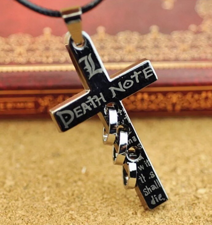 Death Note Anime L Cross Necklace Cartoon Cosplay Costume | eBay