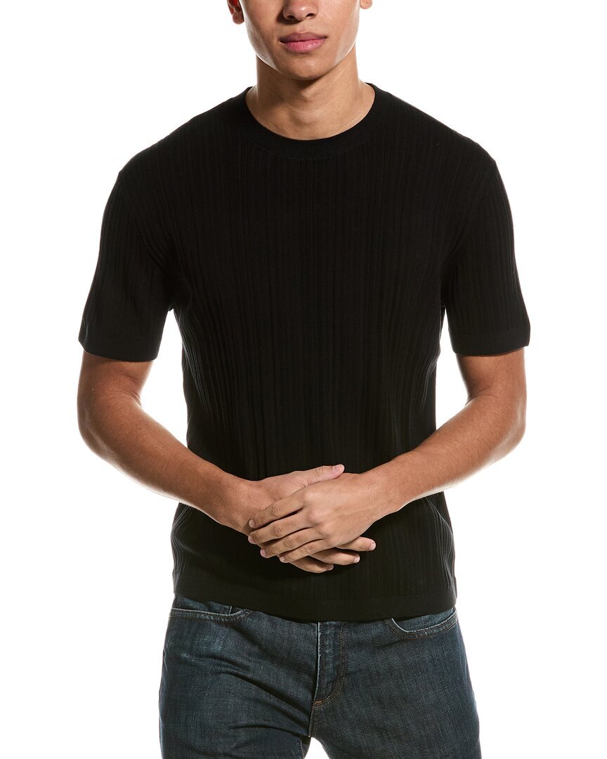 Свитер Theory Damian с круглым вырезом мужской черный S 13190₽