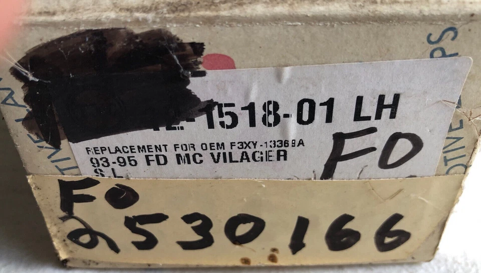 Lámpara de señal izquierda Ford Mercury Villager 1993-95, FO2530166, OER  Foto 2 de 4