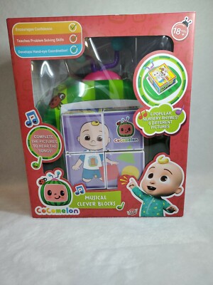 CoComelon Musical Clever Blocks Pre-School Learning Toy Nursery Rhymes