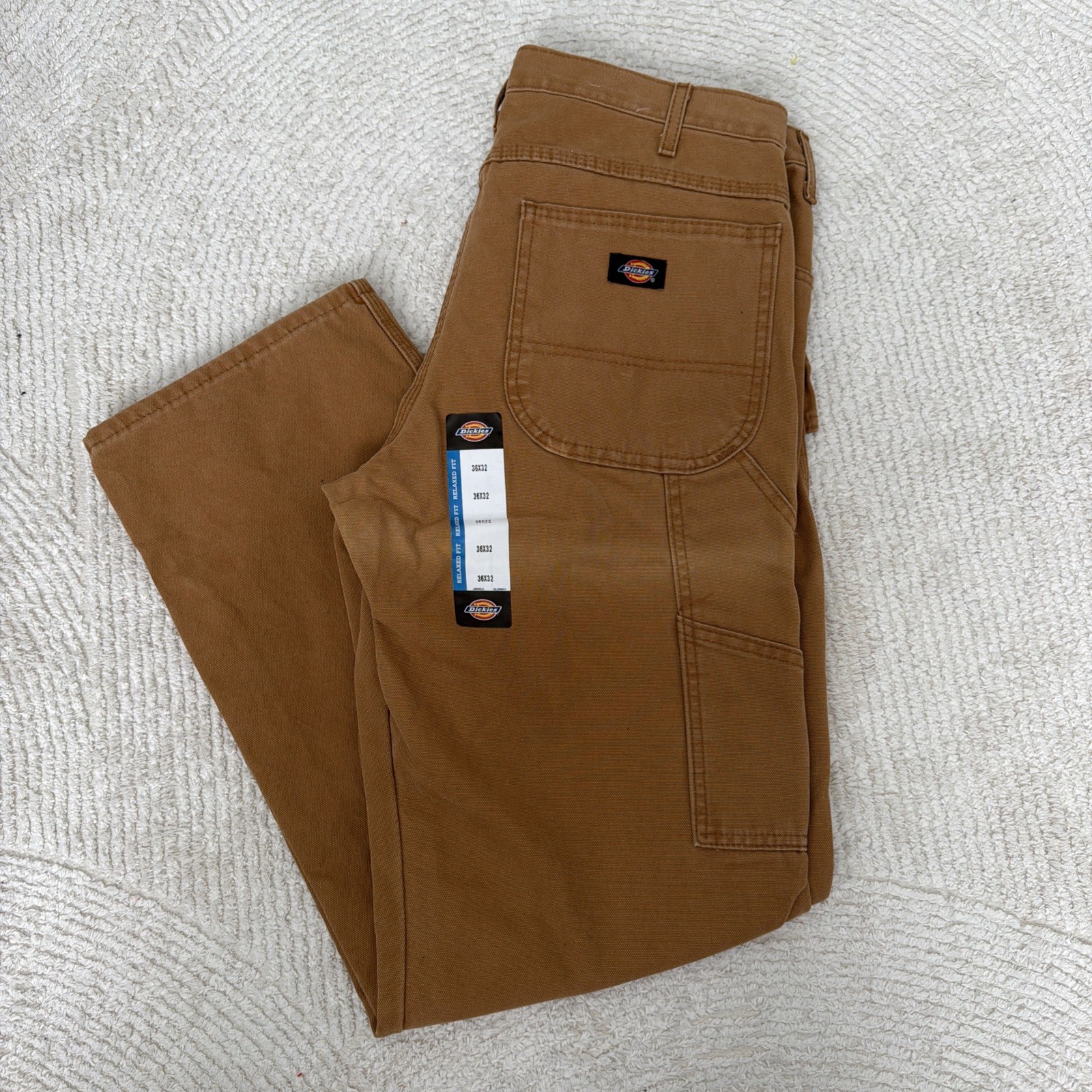 Straight Leg 36x32 Khaki Duck Work Pant