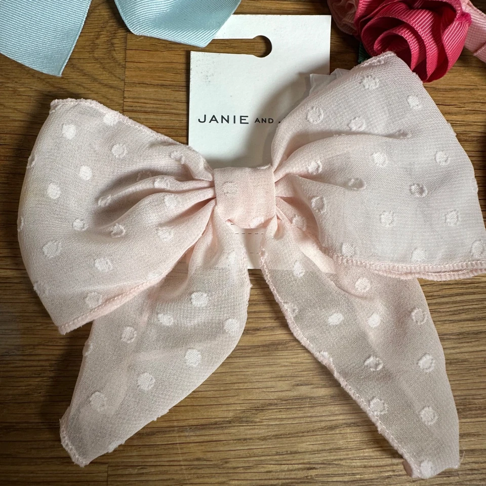 Janie and Jack Niñas Moño de Pelo Accesorios Lote Gafas de Sol Diadema Rosas Nuevo Foto 2 de 4