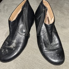 Dansko Fifi Women  s Size EUR 40 US 9.5 Black Leather Zip Ankle Boots Booties