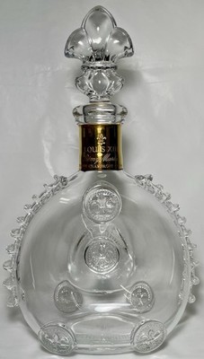 Vintage Remy Martin Louis XIII Cognac Empty Baccarat Crystal Decanter CHIPPED
