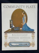 Magazine Ad* - 1924 - Community Silverplate - Coles Phillips artwork