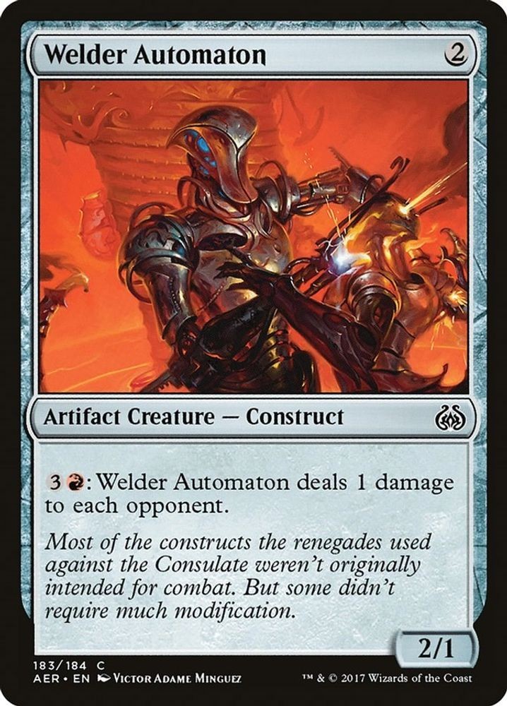 2017 Magic: The Gathering: Aether Revolt - Welder Automaton (#183, C, Near Mint)