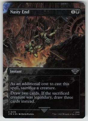 Nasty End (Borderless) Foil C The Lord of the Rings 416 NM