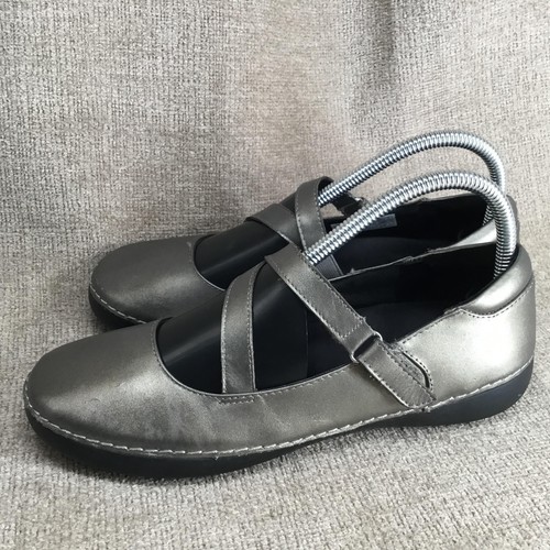 Scarpe Vionic da donna taglia 8 Mary Jane basse comode in pelle cinturino incrociato incrociato - Foto 3 di 10