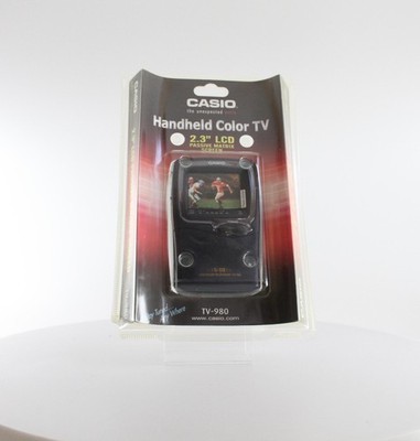 Casio TV-980 NTSC 2,3-In Hand-Taschen-Farbfernseher für Sammler