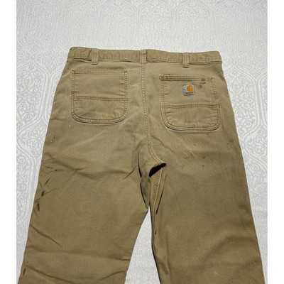 Carhartt Rugged Flex Rigby Straight Fit Work Pants Tan 36x34